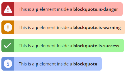 Blockquotes in screen